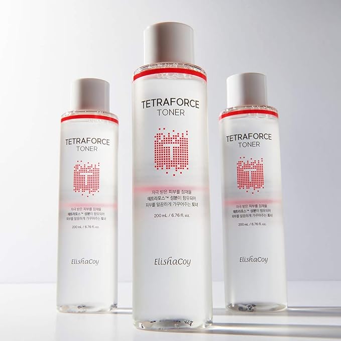 Elishacoy tetraforce toner 200ml, Tea Tree and centella asiatica Contained Skin Calming Facial Astringents, Removes Dead Skin Cells, Skin Moisturizing for Oily Acne Prone Skin