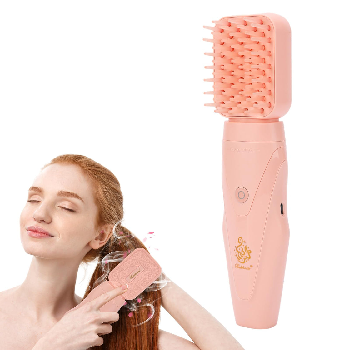 Newest Middle East Hot Sale Electric Bukhhor Burner With Silicone Comb Pink Color