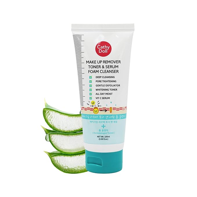 Cathy Doll Make Up Remover Toner & Serum Foam Cleanser 100ml