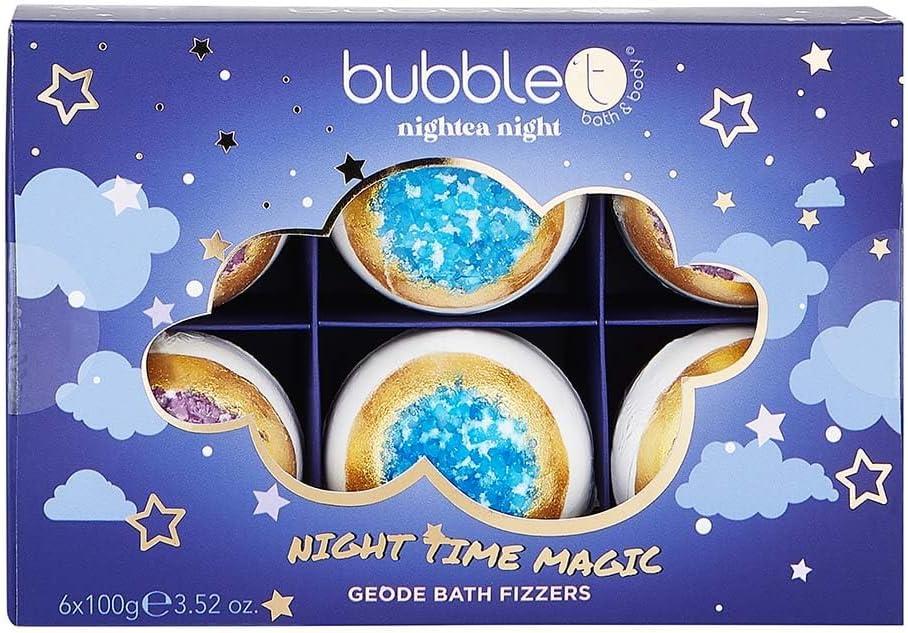 Bubble T nightea night Geode Bath Fizzers 6pcs