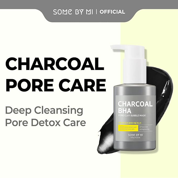 SOME BY MI Charcoal BHA Pore Clay Bubble Mask 120g