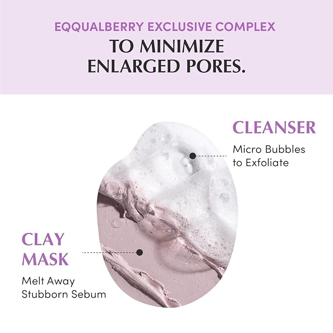 EQQUALBERRY purple rice pore purifying pack cleanse-Pore fit sea silt Clay 130g