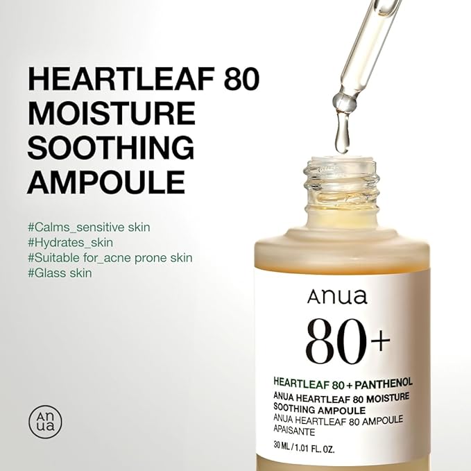 ANUA heartleaf 80 moisture soothing ampoule 30ml