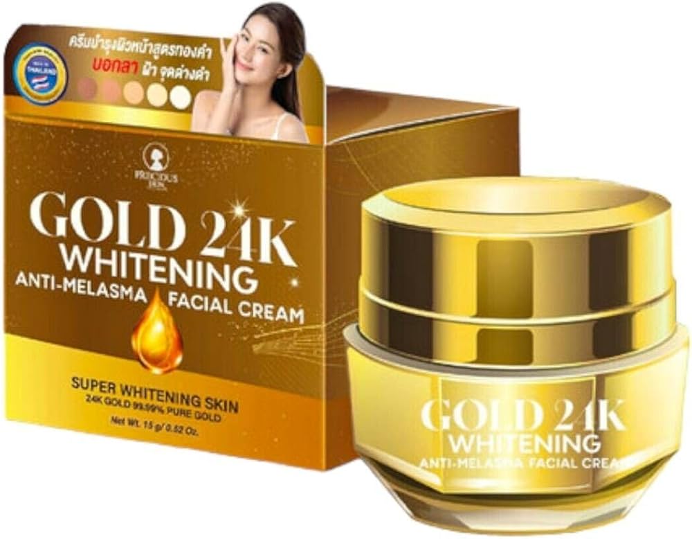 Precious Skin Thailand Gold 24K Whitening Anti-Melasma Facial Cream 15g