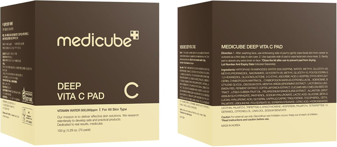 MEDICUBE deep vita C pad 70 pads niacinamide 2% 150g