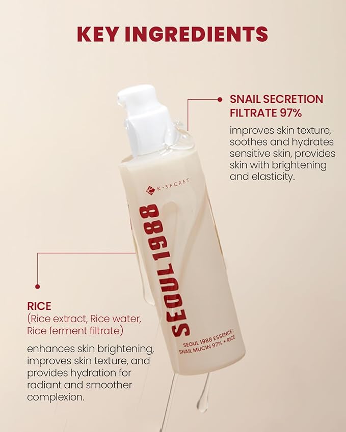 KSECRET SEOUL 1988 Essence : Snail Mucin 97% + Rice