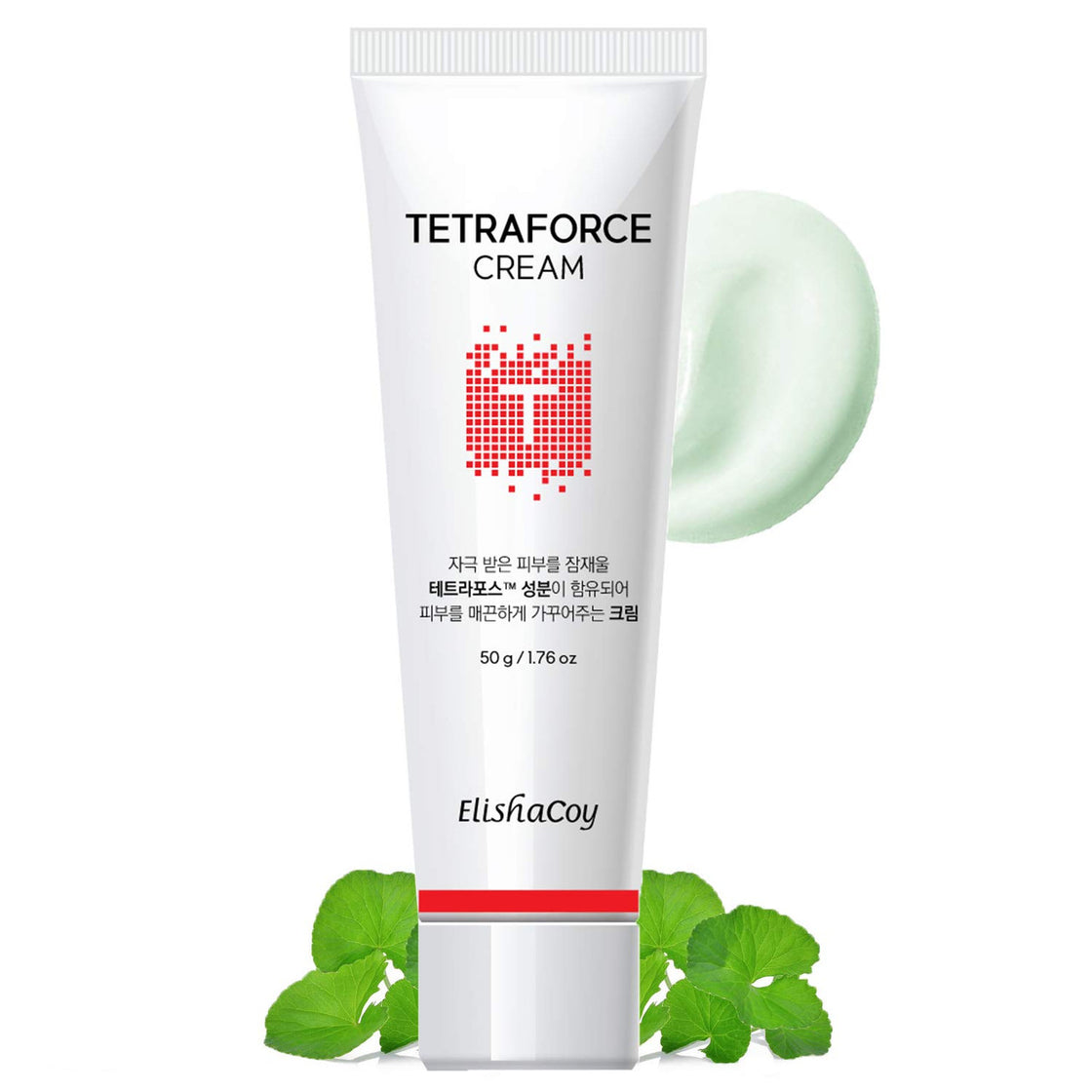 Elishacoy tetraforce Cream 50g - Tea tree and centella asiatica Contained Skin Calming Facial Cream, Hyaluronic Acid Deep Moisturizing Care, Sebum Control & Pore Care for Oily Acne Prone Skin