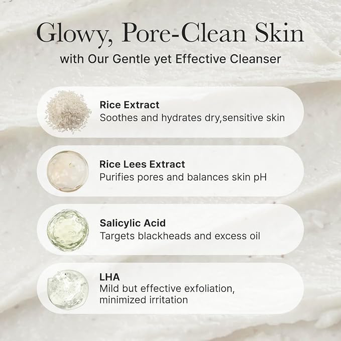Arencia Rice + LHA Pore Control Rice Cake Cleanser 150g