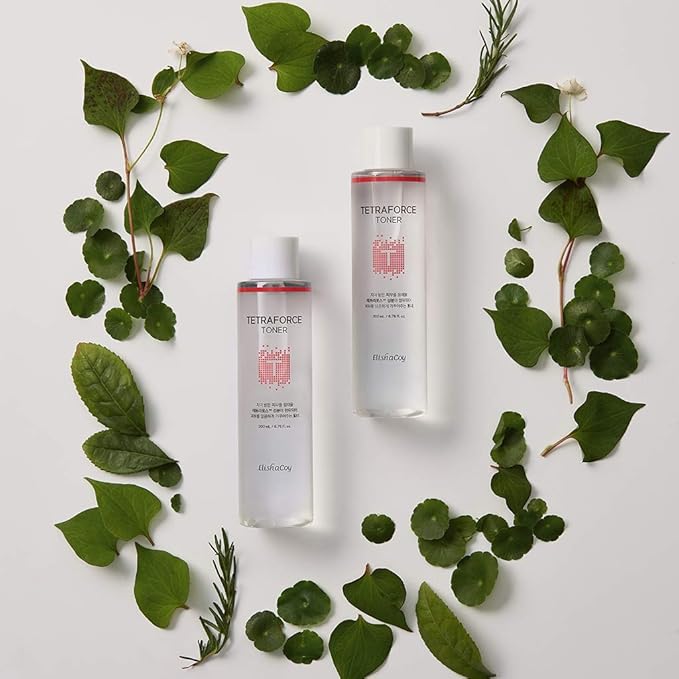 Elishacoy tetraforce toner 200ml, Tea Tree and centella asiatica Contained Skin Calming Facial Astringents, Removes Dead Skin Cells, Skin Moisturizing for Oily Acne Prone Skin