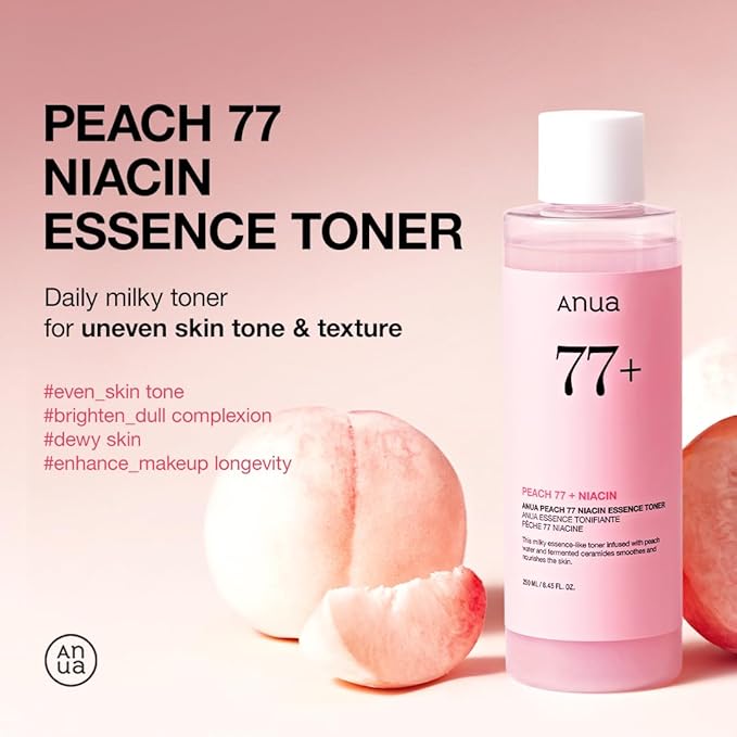 ANUA peach 77% niacin essence toner – 250ml