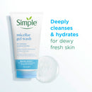 Simple Water Boost Micellar Facial Gel Facial Wash-150ml