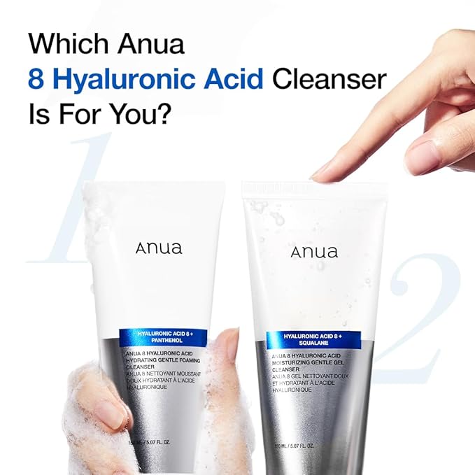 ANUA moisturizing gentle gel cleanser hyaluronic acid squalane 150ML