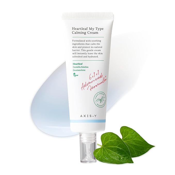 AXIS-Y Heartleaf My Type Calming Cream 60 ml | Hydrating Gel Moisturizer | Sensitive Skin | Centella Asiatica | Dehydrated Skin | Korean Skincare