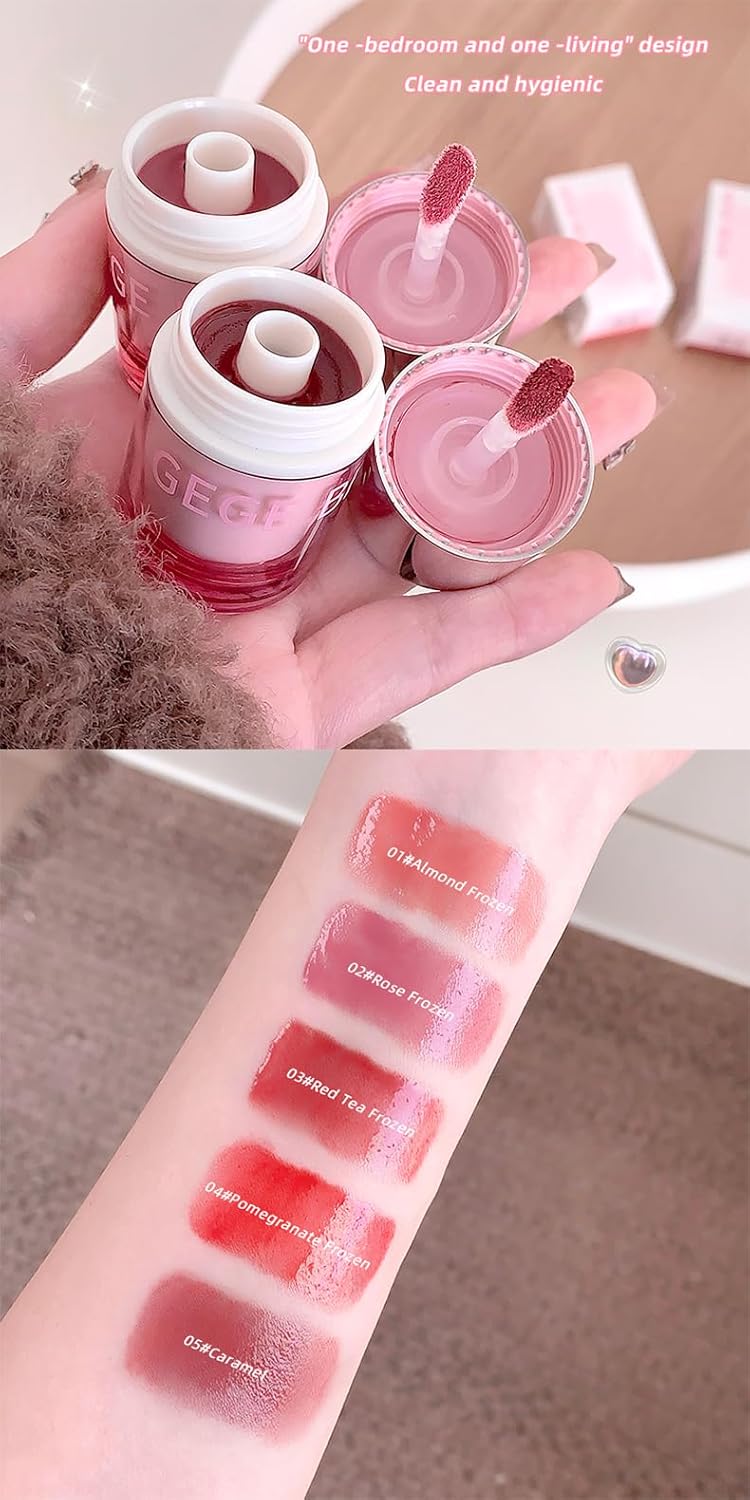 GEGE BEAR Crystal Transparent Lock Light Lip Jelly 5g
