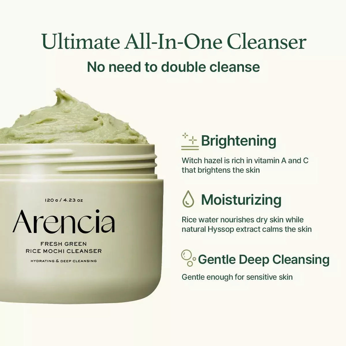 Arencia Fresh Green Cleanser 120g