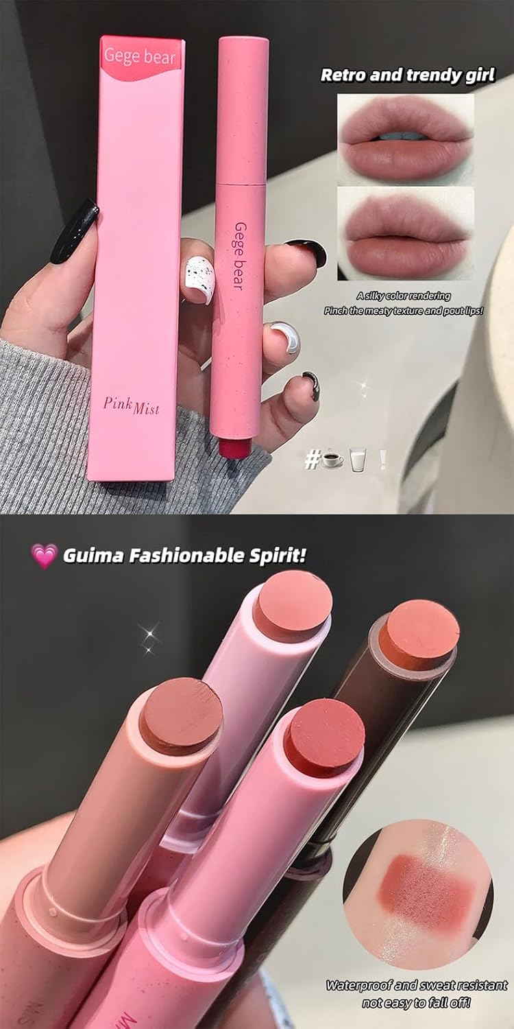 GEGE BEAR Pink Mist Lipstick Pen 2.2g