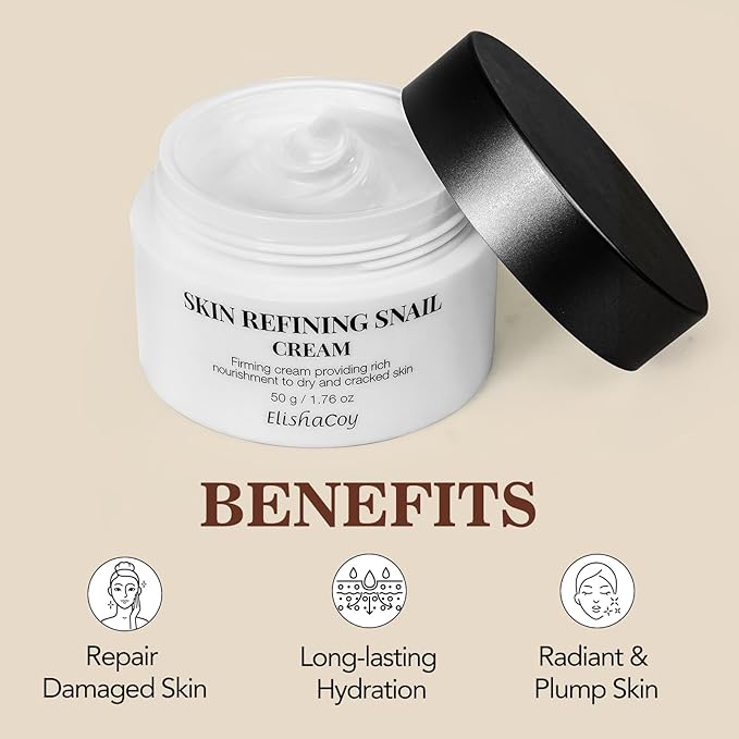 ELISHACOY refining Snail Cream for Skin Refining 1.98 fl. oz. (50g)