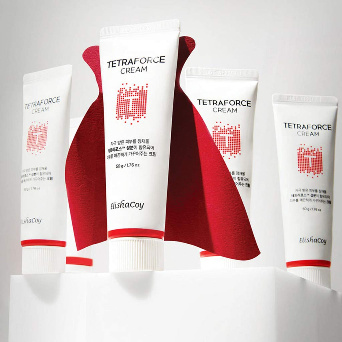 Elishacoy tetraforce Cream 50g - Tea tree and centella asiatica Contained Skin Calming Facial Cream, Hyaluronic Acid Deep Moisturizing Care, Sebum Control & Pore Care for Oily Acne Prone Skin