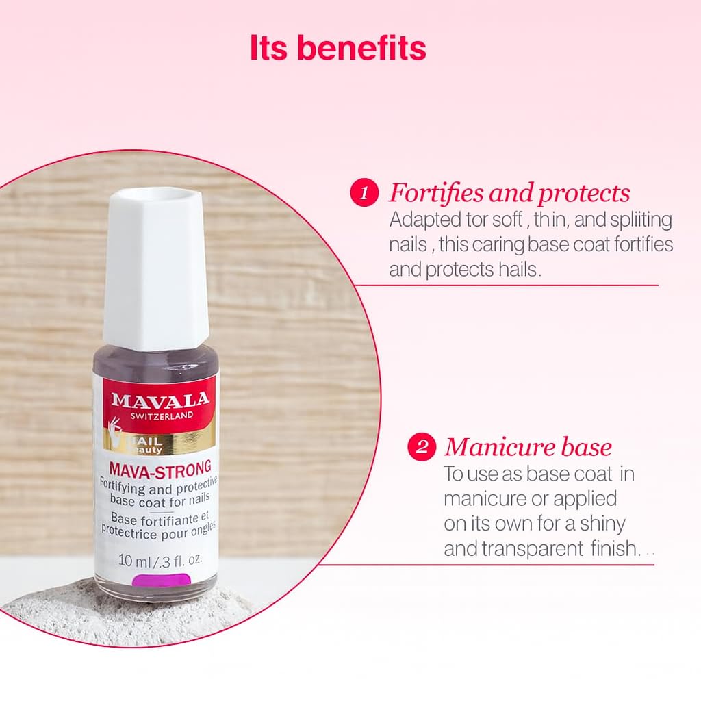 Mavala Mava strong fortifying and protective base coat for nail 10 ML