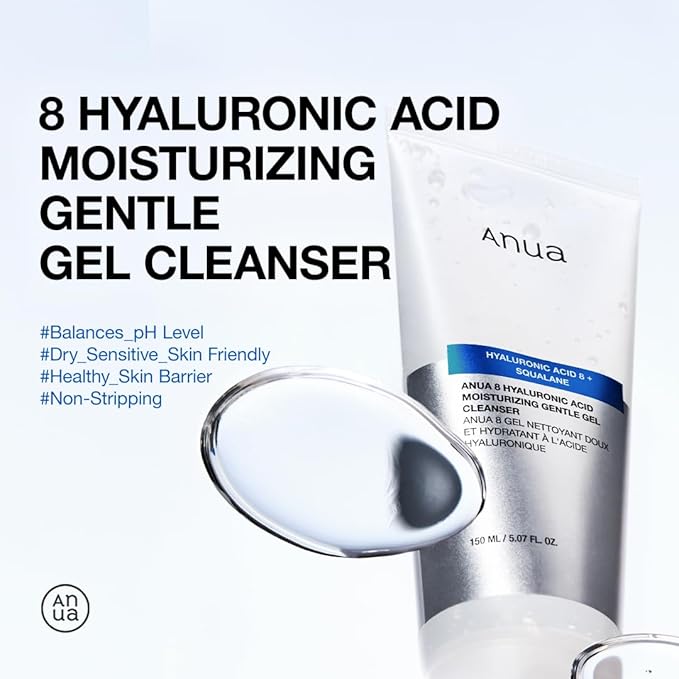 ANUA moisturizing gentle gel cleanser hyaluronic acid squalane 150ML