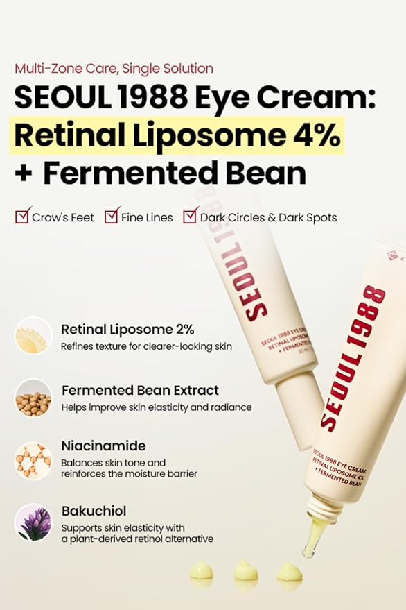 KSECRET SEOUL 1988 Eye Cream : Retinal Liposome 4% + Fermented Bean, 30ml