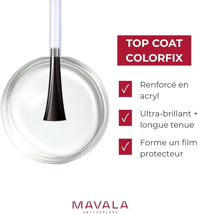 Mavala Colorfix Strong, Flexible Top Coat - 10ml