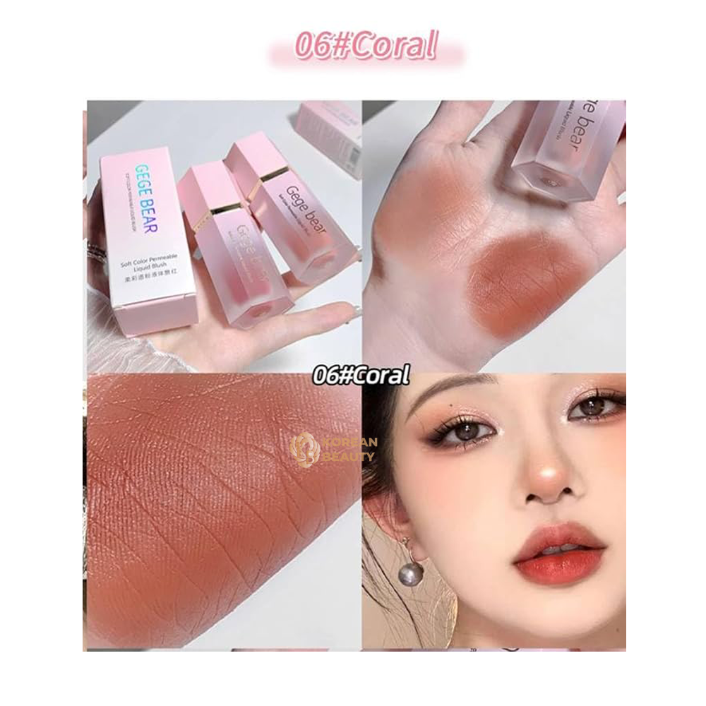 GEGE BEAR soft color Permeable liquid blush 4g