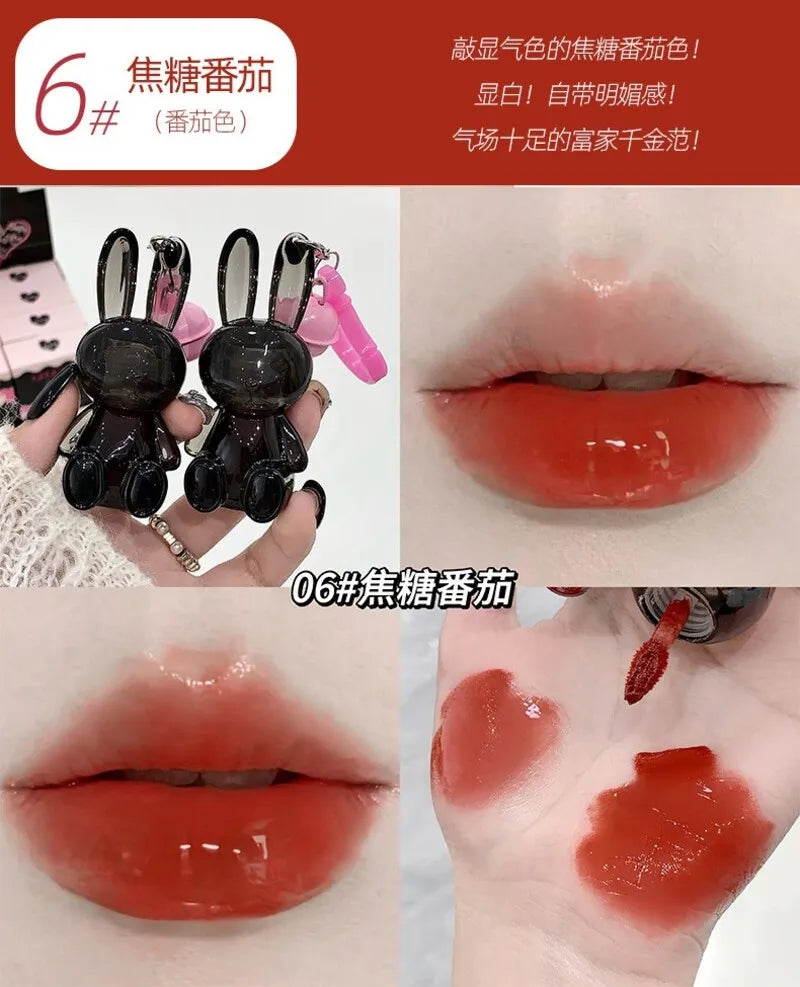 GEGE BEAR Black Rabbit Water Gloss Lip Glaze 1.8g