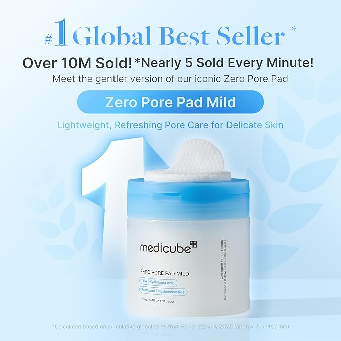 Medicube Zero Pore Pad Mild 155g (70 pads)