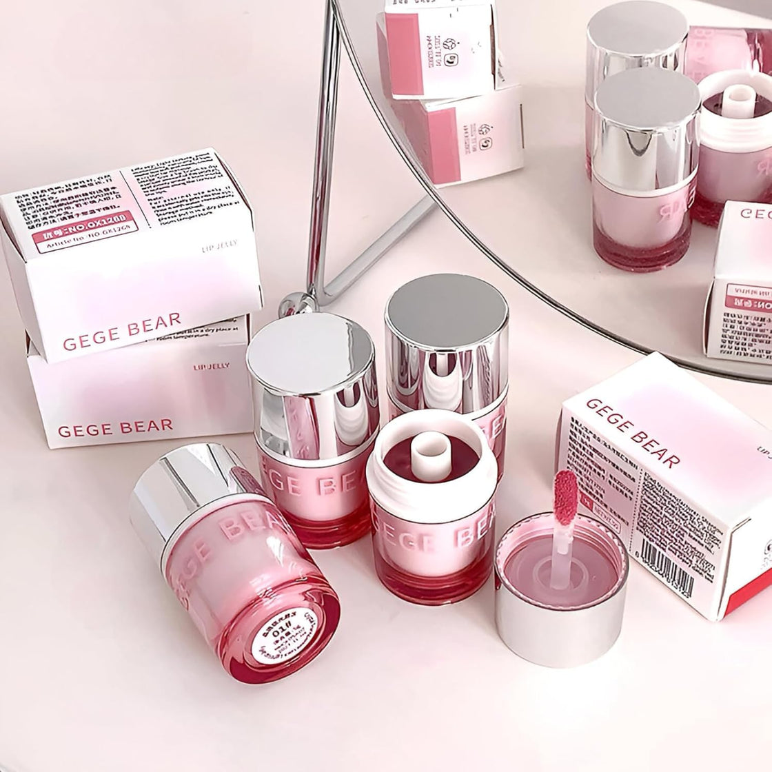 GEGE BEAR Crystal Transparent Lock Light Lip Jelly 5g