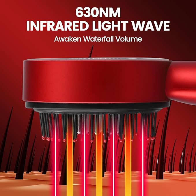 Ibeauty sclap massage comb - red color
