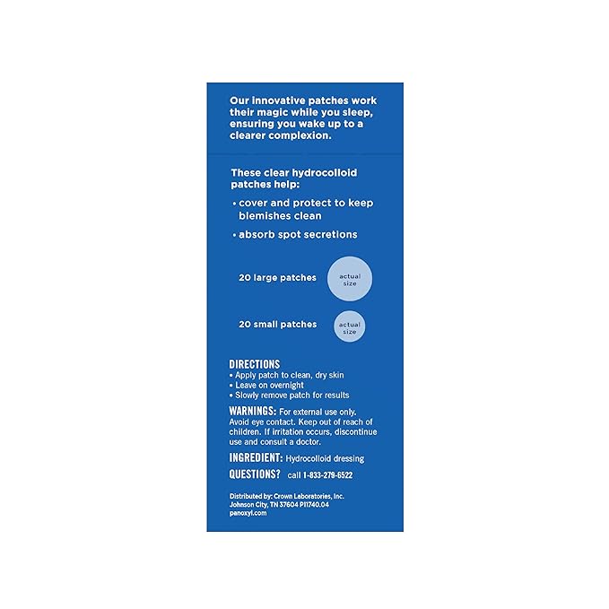 PanOxyl PM Overnight Spot Patches-40 Patches