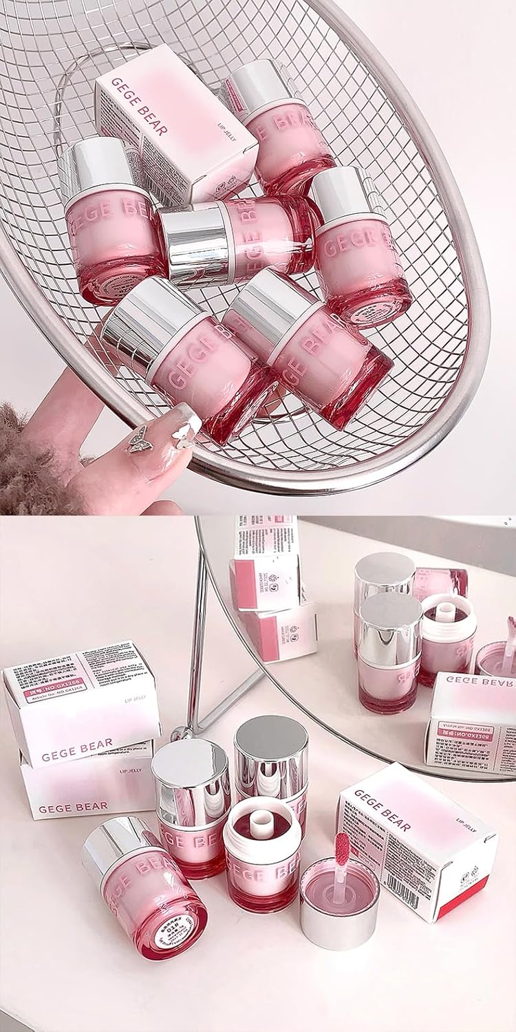 GEGE BEAR Crystal Transparent Lock Light Lip Jelly 5g