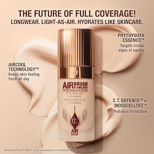 Charlotte Tilbury Airbrush Flawless Foundation 6 Neutral -30ml Authentic NEW