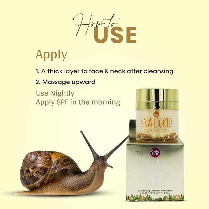 Cathy Doll Snail Gold Snail Firming Cream for Wrinkle Skin 50g