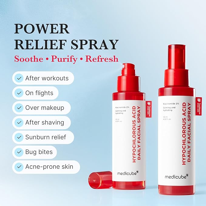 Medicube Power Soothing Spray | Hypochlorous Acid Spray For All Skin Types 125ML