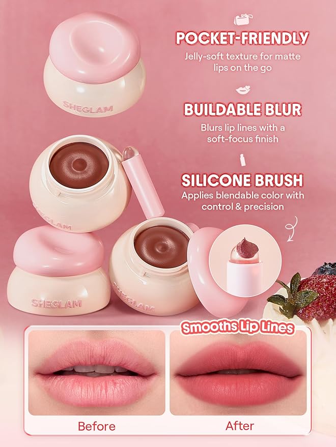 SHEGLAM Bounce Putty Pocket Lip Pot – Sangria Slay 3.5g