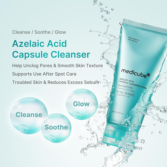 Medicube Azelaic Acid Niacinamide Deep Clean Foam Cleanser 120g