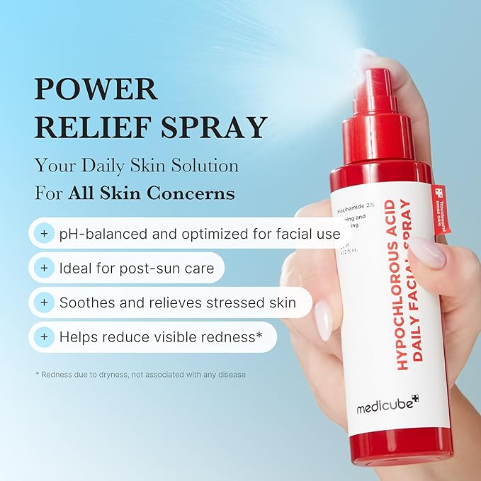 Medicube Power Soothing Spray | Hypochlorous Acid Spray For All Skin Types 125ML