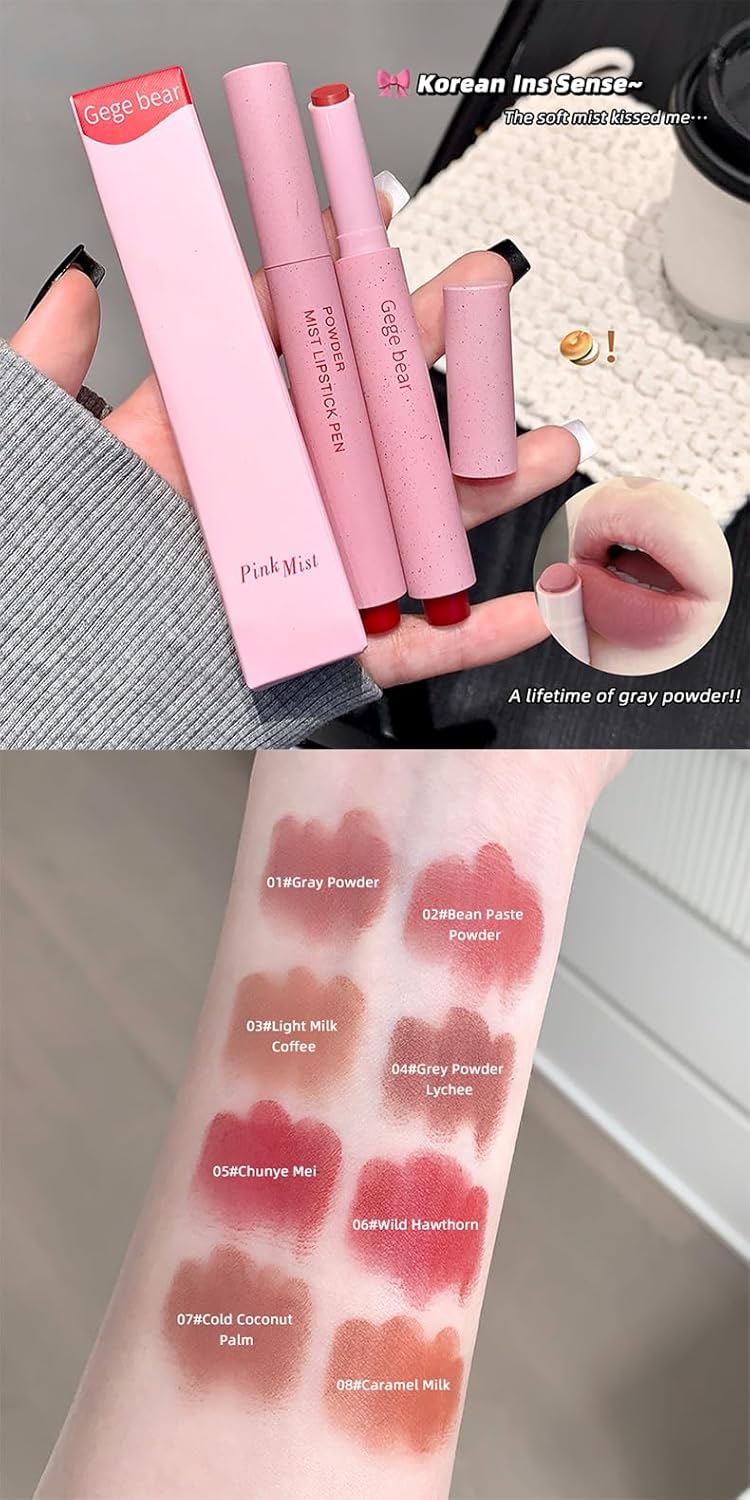 GEGE BEAR Pink Mist Lipstick Pen 2.2g