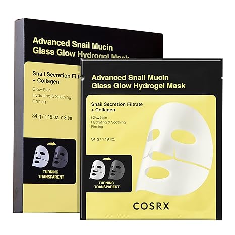 COSRX Advanced Snail Mucin Glass Glow Hydrogel Face mask 34g