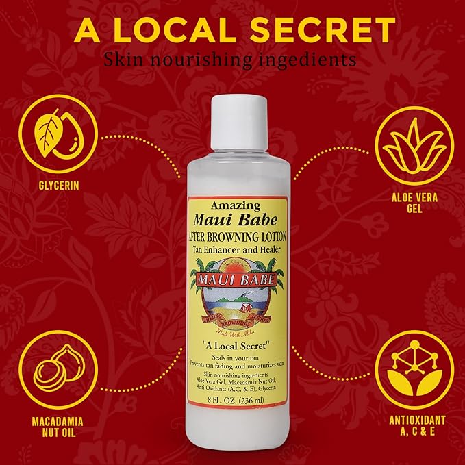 Maui Babe After-Browning Lotion - Tan Enhancer & Healer 236ml