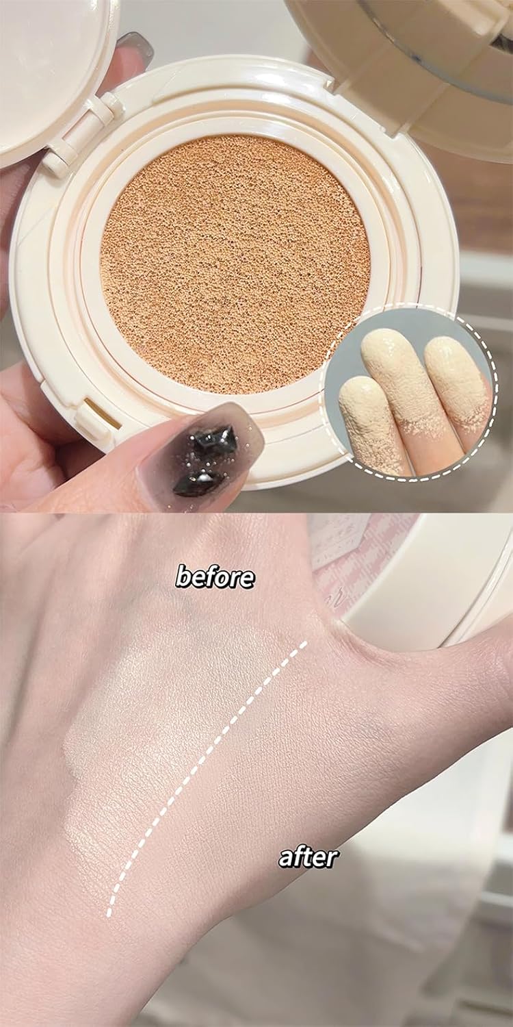 GEGE BEAR Foundation Setting Powder 2 In 1 Facial BB Cream Air Cushion Waterproof 8g