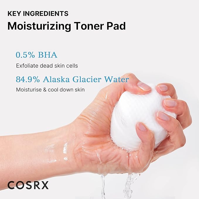 COSRX Moisture Up Pad - Glacier Water with BHA and PHA