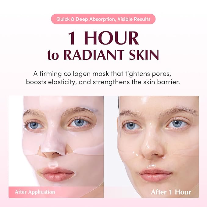 EQQUALBERRY Collagen Pore Tight Up Hydrogel Mask-4sheets