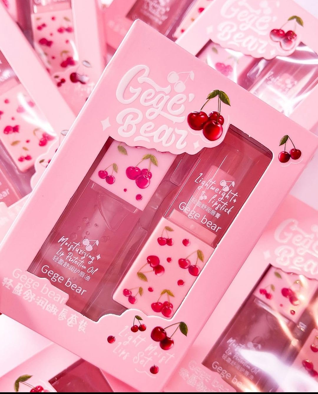 GEGE BEAR Nourishing Cherry Lip Set 3.8g