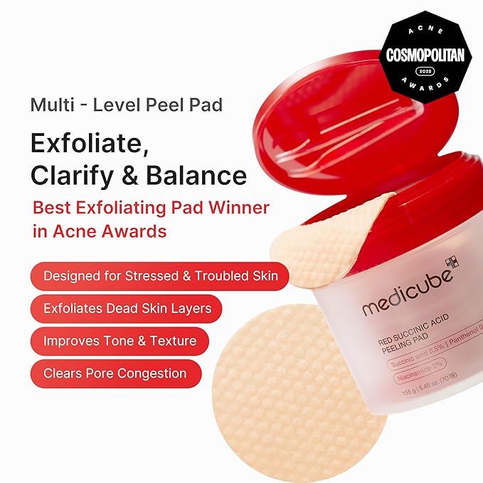 medicube-red-succinic-acid-peeling-pad-155g