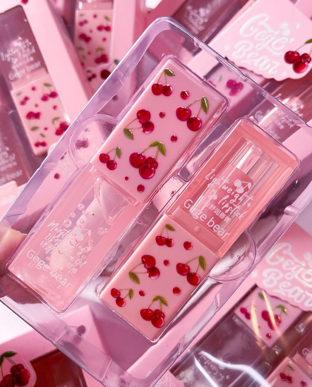 GEGE BEAR Nourishing Cherry Lip Set 3.8g