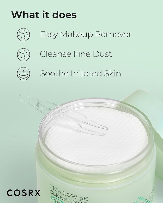 COSRX Pure Fit Cica Low pH Cleansing Pad, 100 pads