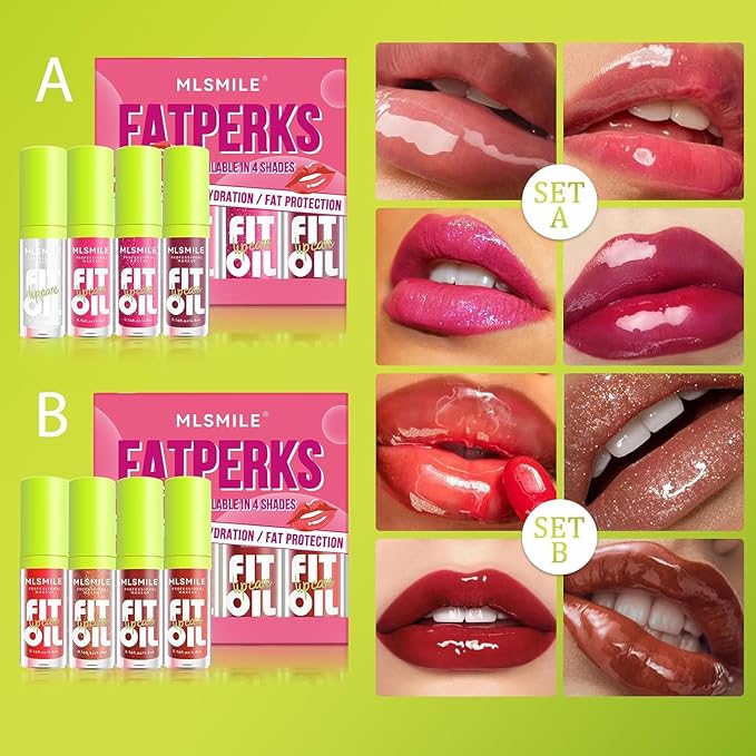 ML Smile Fatperks Lip Oil-Set 4pcs